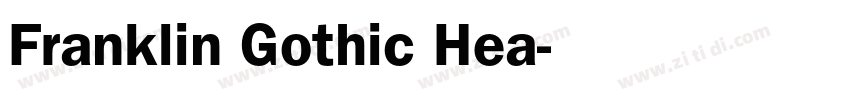 Franklin Gothic Hea字体转换